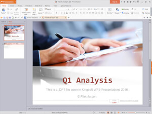 Screenshot of a .dpt file in Kingsoft WPS Presentation 2016