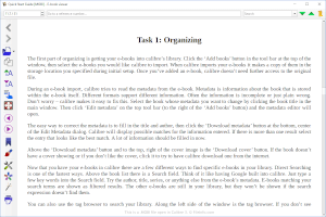 Screenshot of a .mobi file in Calibre 3