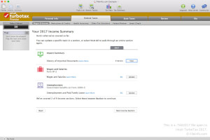 Screenshot of a .tax2017 file in Intuit TurboTax 2017