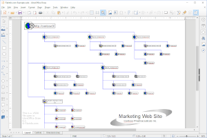Screenshot of a .vsdx file in LibreOffice Draw 6.2