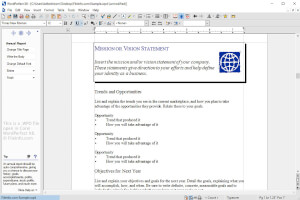 Screenshot of a .wpd file in Corel WordPerfect Office X8